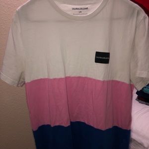 calvin klein color block tee